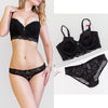 80A Bra set Buy More Big Discount  Push Up Bras Underwear Sets 3/4 cup Adjustable Bras and Panties wire free thin cup intimates