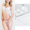 80A Bra set Buy More Big Discount  Push Up Bras Underwear Sets 3/4 cup Adjustable Bras and Panties wire free thin cup intimates