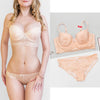 80A Bra set Buy More Big Discount  Push Up Bras Underwear Sets 3/4 cup Adjustable Bras and Panties wire free thin cup intimates
