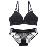 75B Bra set Buy More Big Discount Seamless Vest Ultrathin Cotton Bra and Panty Women Lingerie Sexy Embroidery Lace Underwear Set