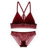 75B Bra set Buy More Big Discount Seamless Vest Ultrathin Cotton Bra and Panty Women Lingerie Sexy Embroidery Lace Underwear Set