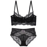 70c Buy More Big Discount Sexy Lace Triangle cup Bra Sets For Women Wireless Thin Cotton Breathable Comfortable Underwear