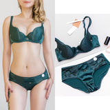 70C Bra set Buy More Big Discount 2019 NEW Lace Bow Lingerie Set 1/2 Cup Sexy Intimates Push Up Bra Set Underwear